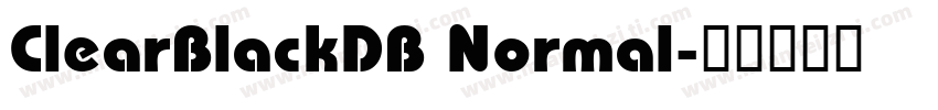 ClearBlackDB Normal字体转换